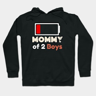 Mom of 2  Boys Shirt Gift from Son Mothers Day 2024 Birthday Women Hoodie